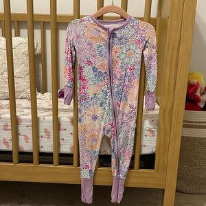 Little Sleepies Doodle Blooms Zippy